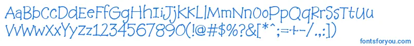 Baabookhmk Font – Blue Fonts on White Background