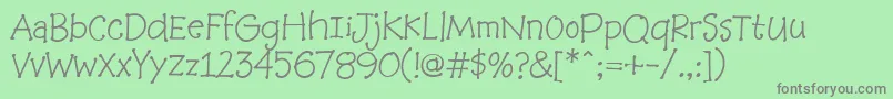 Baabookhmk Font – Gray Fonts on Green Background