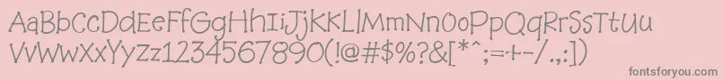 Baabookhmk Font – Gray Fonts on Pink Background