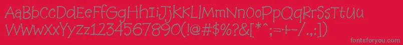 Baabookhmk Font – Gray Fonts on Red Background