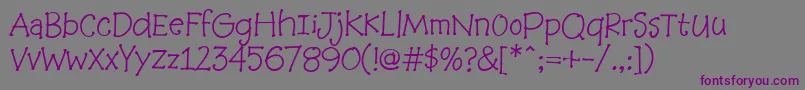 Baabookhmk Font – Purple Fonts on Gray Background