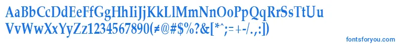 PalisadecondensedBold Font – Blue Fonts on White Background