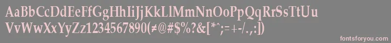 PalisadecondensedBold Font – Pink Fonts on Gray Background