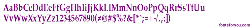 Шрифт PalisadecondensedBold – фиолетовые шрифты на белом фоне