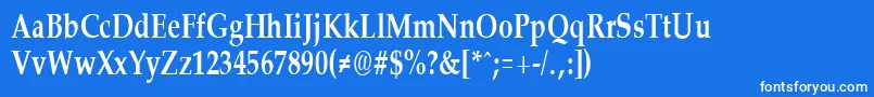 PalisadecondensedBold Font – White Fonts on Blue Background