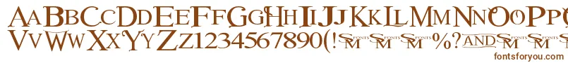 Winob Font – Brown Fonts on White Background