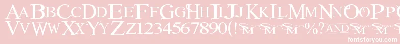 Winob Font – White Fonts on Pink Background