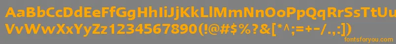 Saiba mais sobre a fonte LinotypeErgoDemiBold Fonte LinotypeErgoDemiBold – fontes laranjas em um fundo cinza