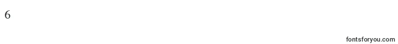Tmsfe Font – Fonts for Digit 6