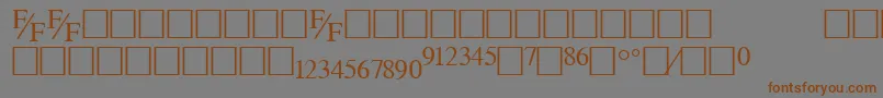 Tmsfe Font – Brown Fonts on Gray Background