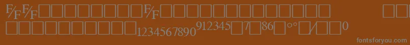 Tmsfe Font – Gray Fonts on Brown Background
