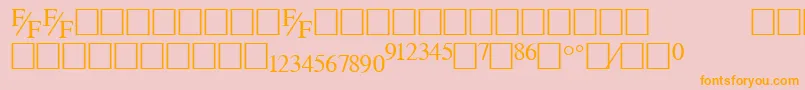 Tmsfe Font – Orange Fonts on Pink Background