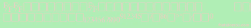 Tmsfe Font – Pink Fonts on Green Background