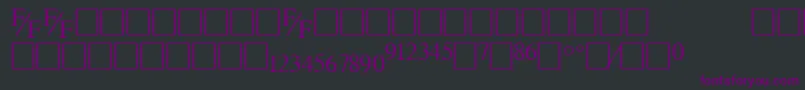 Tmsfe Font – Purple Fonts on Black Background