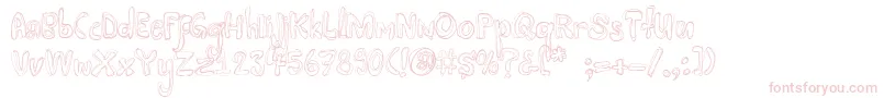 Mayonaise Font – Pink Fonts on White Background