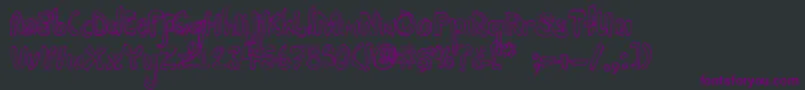 Mayonaise Font – Purple Fonts on Black Background