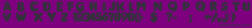 Mudshake83 Font – Black Fonts on Purple Background