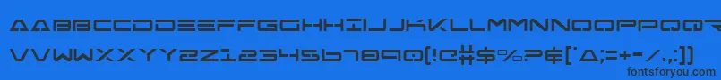 FreeAgentCondensed Font – Black Fonts on Blue Background