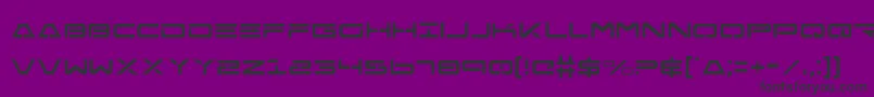 Czcionka FreeAgentCondensed – czarne czcionki na fioletowym tle