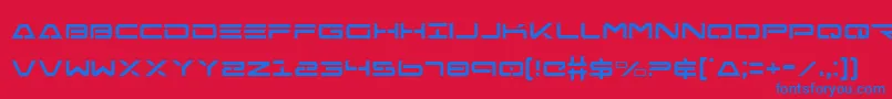 FreeAgentCondensed Font – Blue Fonts on Red Background