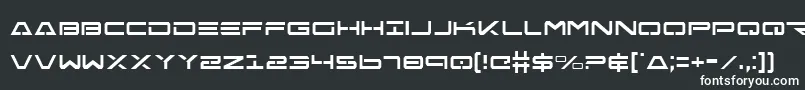 Шрифт FreeAgentCondensed – белые шрифты на чёрном фоне