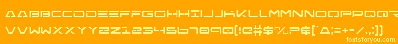 FreeAgentCondensed Font – Yellow Fonts on Orange Background