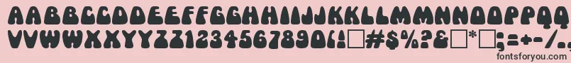 MamaRegular Font – Black Fonts on Pink Background
