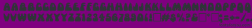 MamaRegular Font – Black Fonts on Purple Background