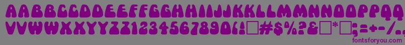 MamaRegular Font – Purple Fonts on Gray Background