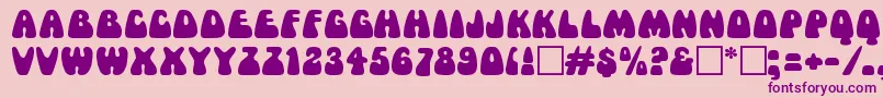 MamaRegular Font – Purple Fonts on Pink Background