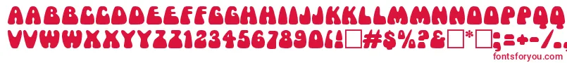 Шрифт MamaRegular – красные шрифты на белом фоне