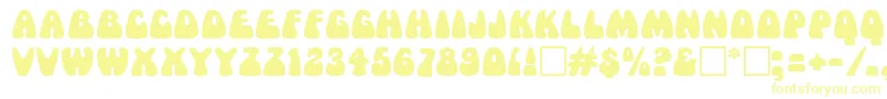 Шрифт MamaRegular – жёлтые шрифты