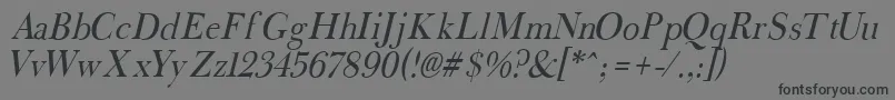 FradleI Font – Black Fonts on Gray Background