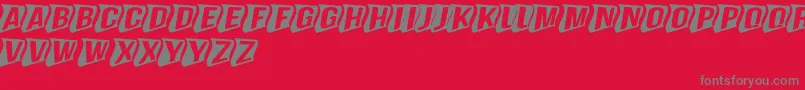 Police GenghiskhanframedMdperspecti – polices grises sur fond rouge