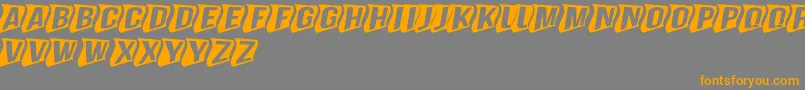 GenghiskhanframedMdperspecti Font – Orange Fonts on Gray Background