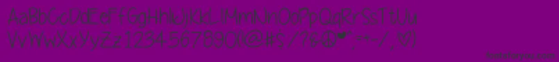 Yummycupcakes Font – Black Fonts on Purple Background