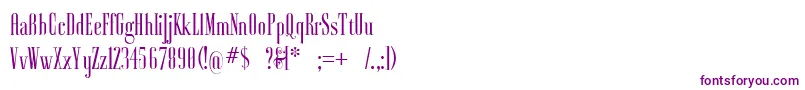 Шрифт Ayres – фиолетовые шрифты на белом фоне