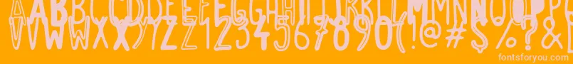 fuente DontYouKnow – Fuentes Rosadas Sobre Fondo Naranja
