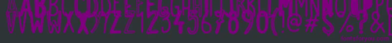 DontYouKnow Font – Purple Fonts on Black Background
