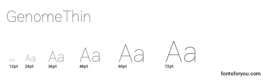 GenomeThin Font Sizes