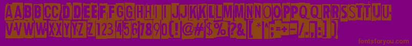 En savoir plus sur la police HumanErrorFlag Police HumanErrorFlag – polices brunes sur fond violet