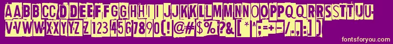 More about HumanErrorFlag Font HumanErrorFlag Font – Yellow Fonts on Purple Background