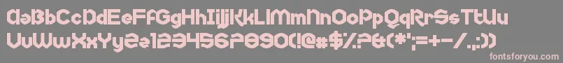 Uncopyrightable Font – Pink Fonts on Gray Background