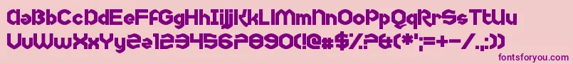 Uncopyrightable Font – Purple Fonts on Pink Background