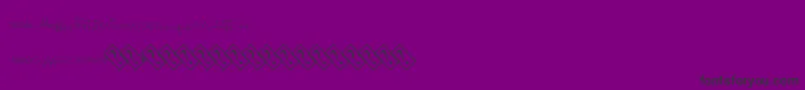 Singleline Font – Black Fonts on Purple Background