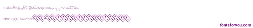 Шрифт Singleline – фиолетовые шрифты