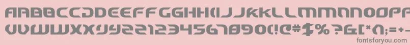 StarfighterCadetBold Font – Gray Fonts on Pink Background