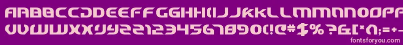 StarfighterCadetBold Font – Pink Fonts on Purple Background