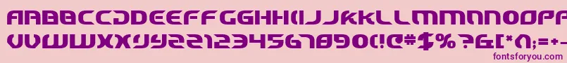 StarfighterCadetBold Font – Purple Fonts on Pink Background