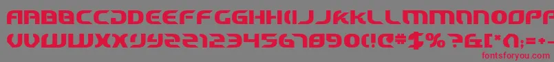 StarfighterCadetBold Font – Red Fonts on Gray Background